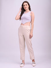 Ribbed V-Cut Tank Top Lavender
