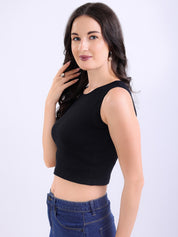 Ribbed Tank Top Black