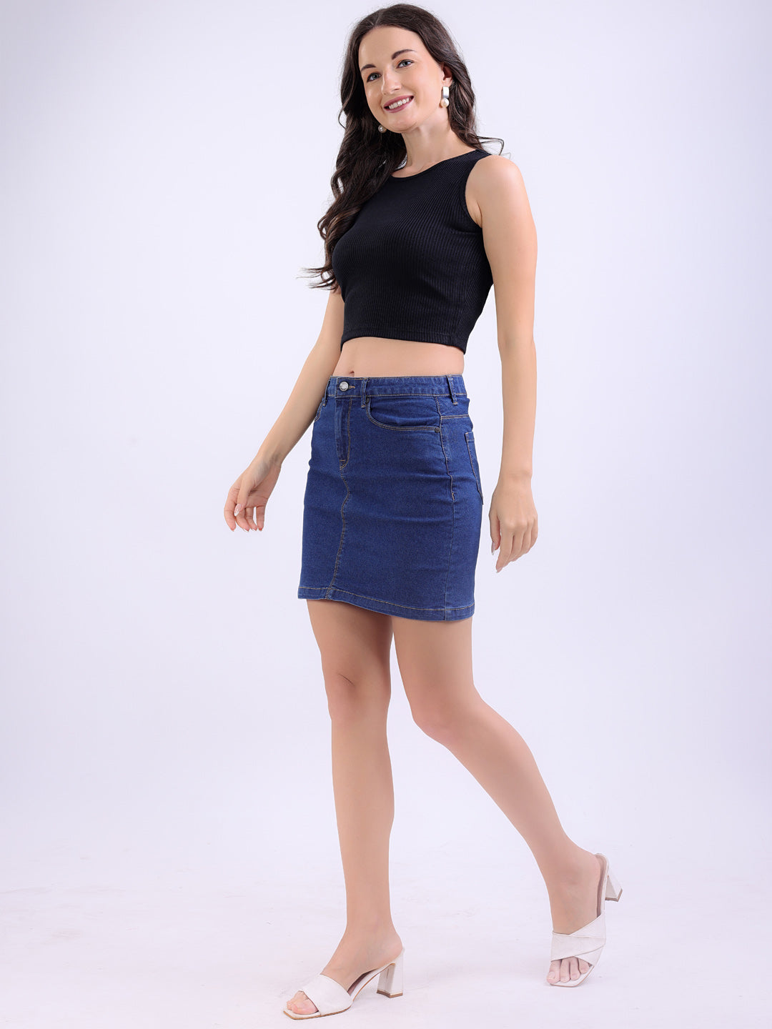 Ribbed Tank Top Black