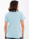 Racer Cotton T-Shirt Aruba Blue Back