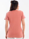 Racer Cotton T-Shirt Light Maroon Back