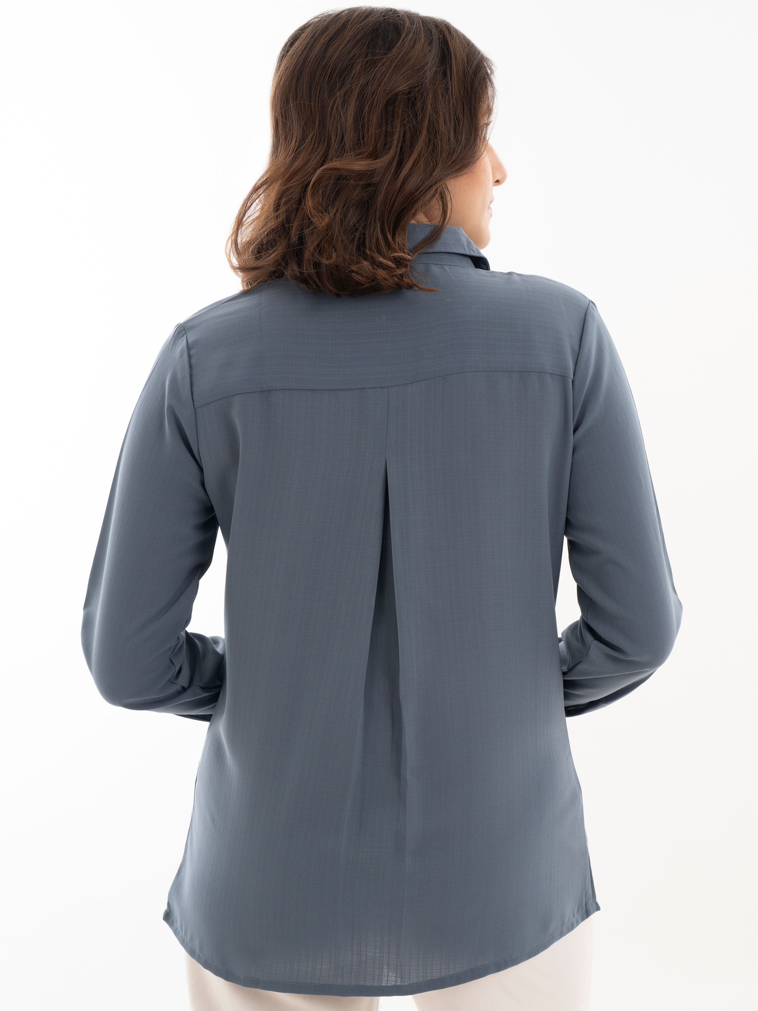 Full Sleeve Shirt Blue Back