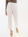 Ankle length Pants White Front