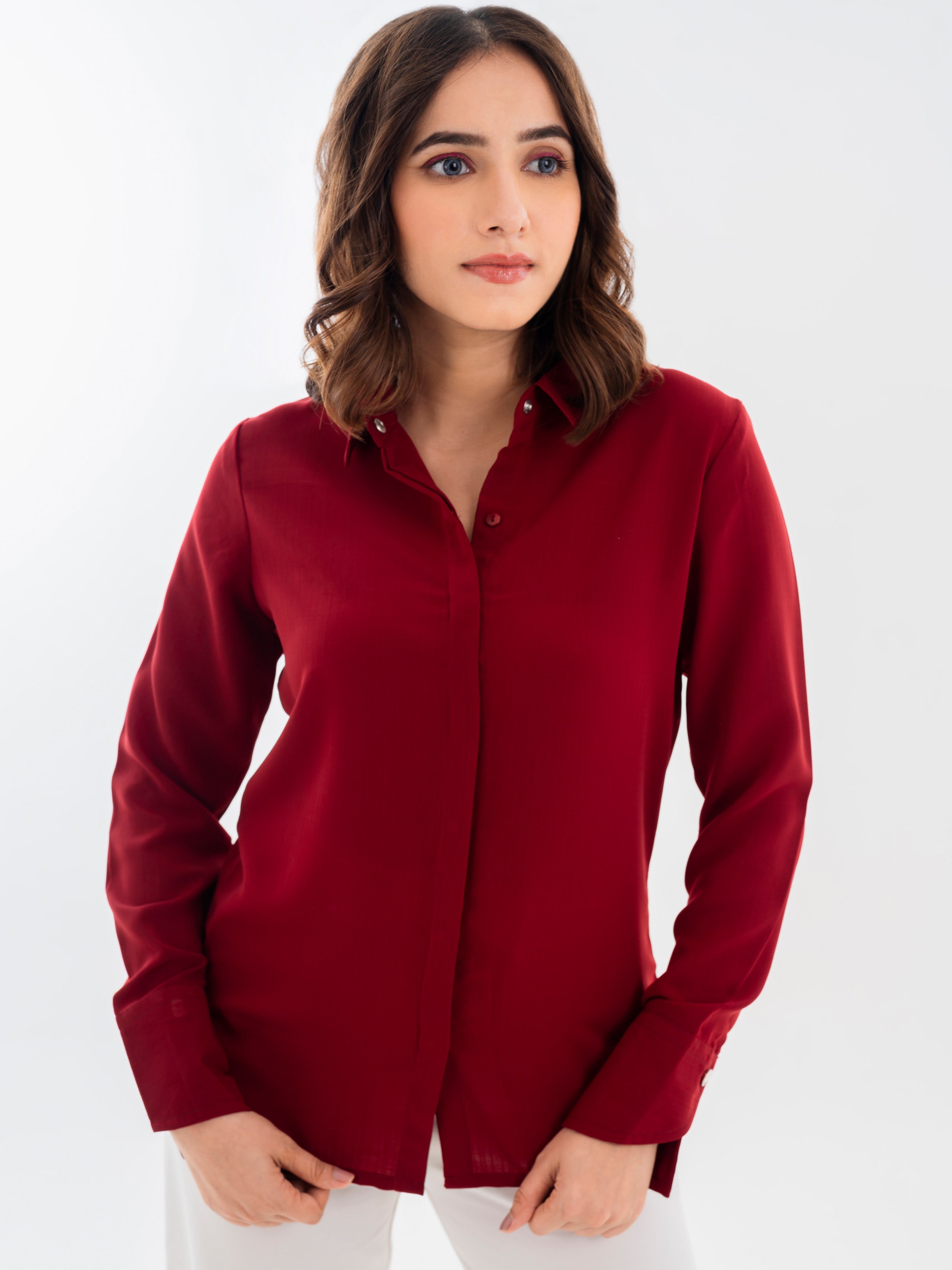 Full Sleeve Shirt Red Front