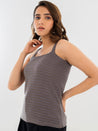 Square Neck Camisole Grey Front