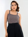 Square Neck Camisole Grey Front Styling