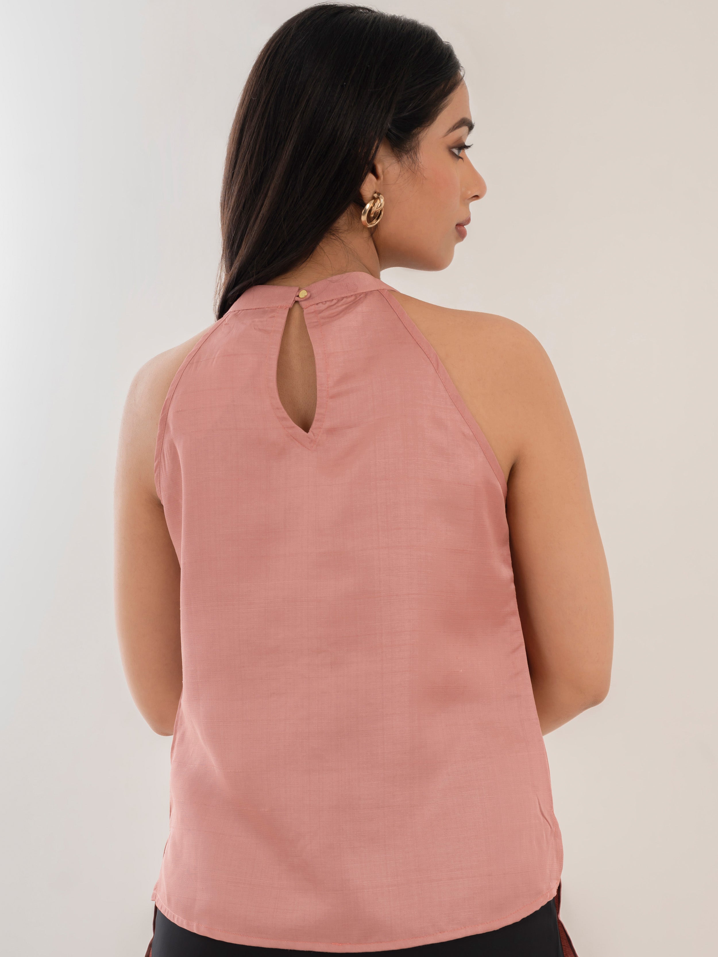 Tide Halter Top Pink Back