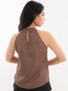 Tide Halter Top Brown Back