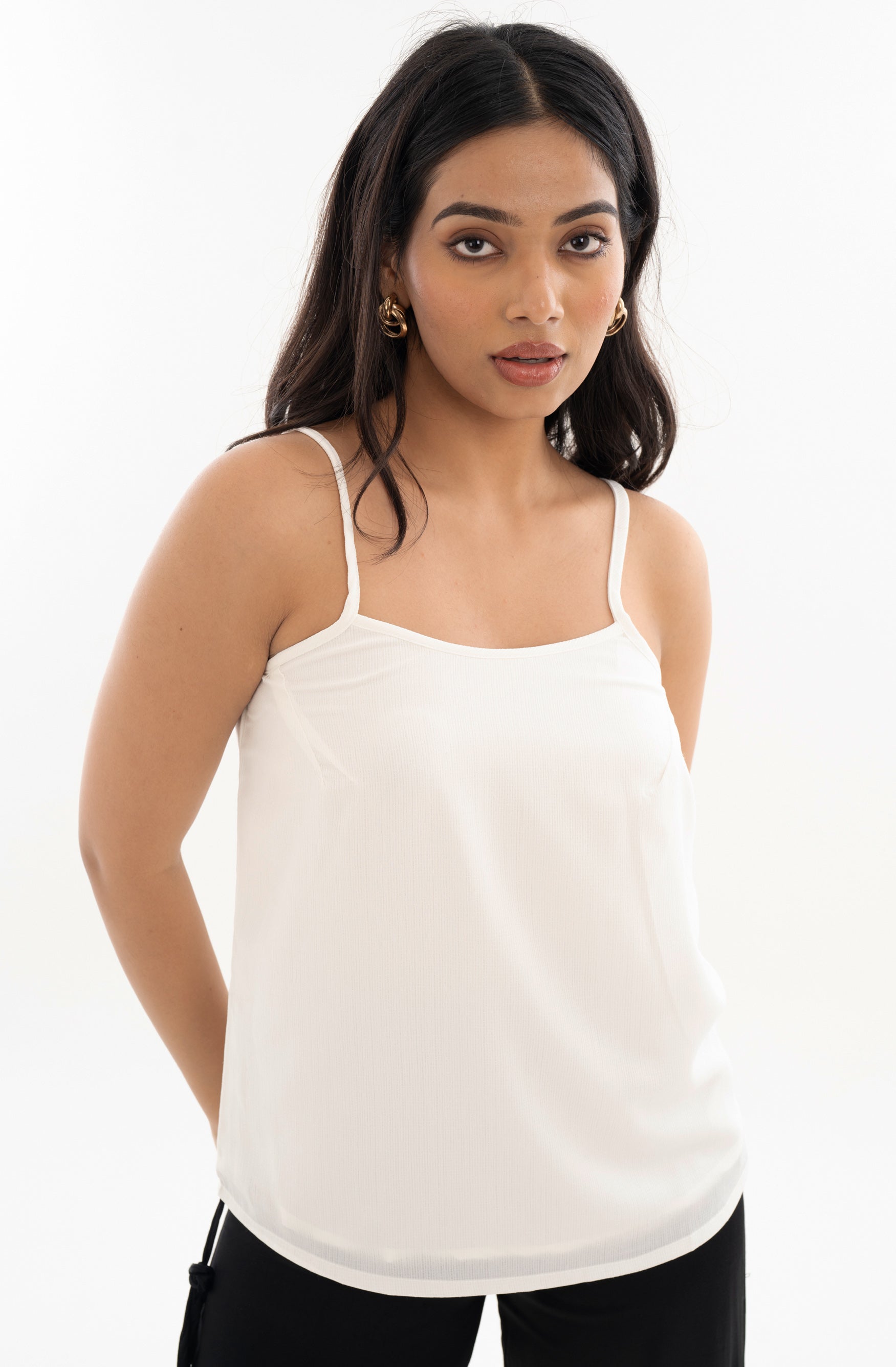 Classic Camisole White Front