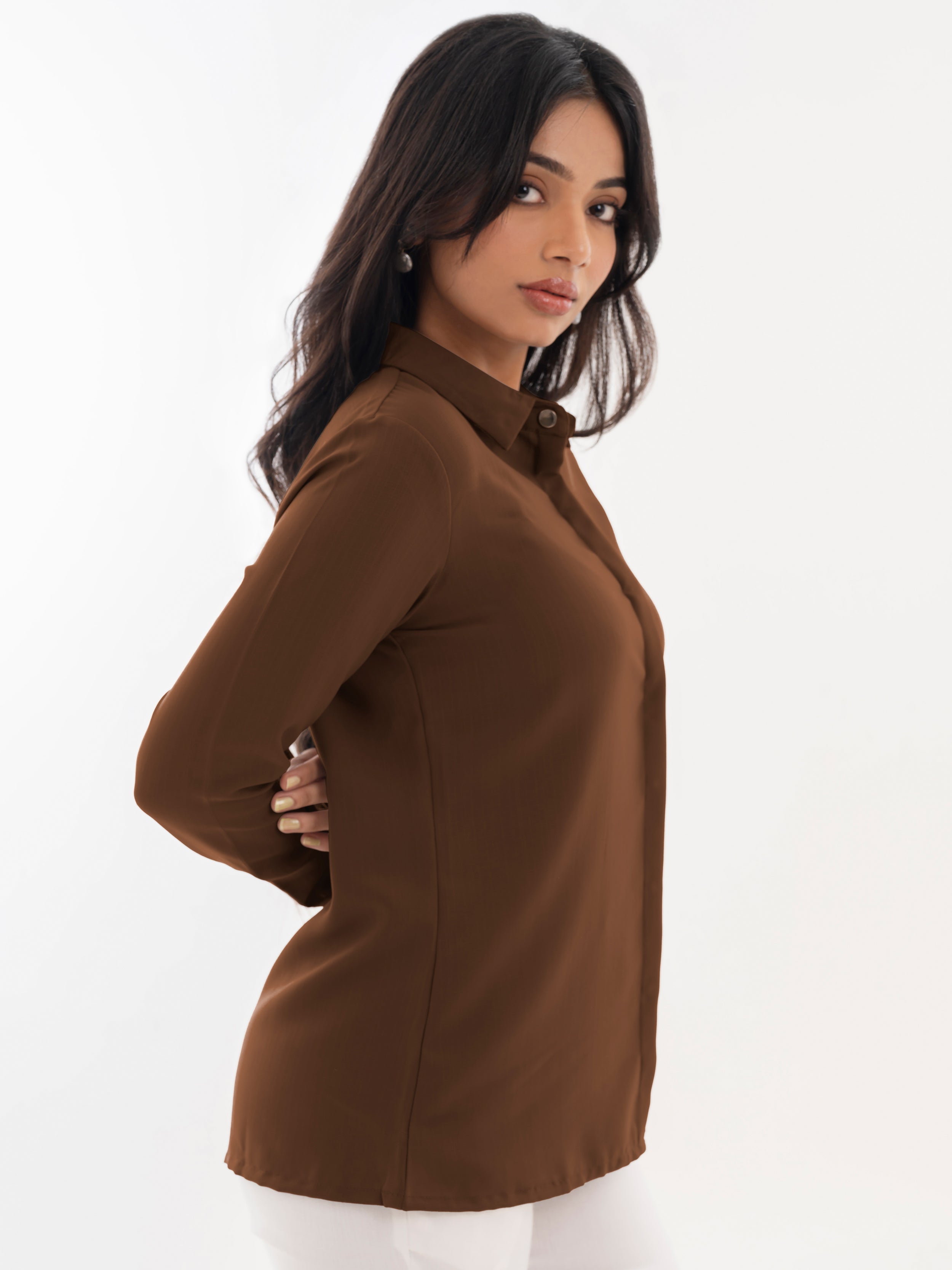 Full Sleeve Shirt Brown