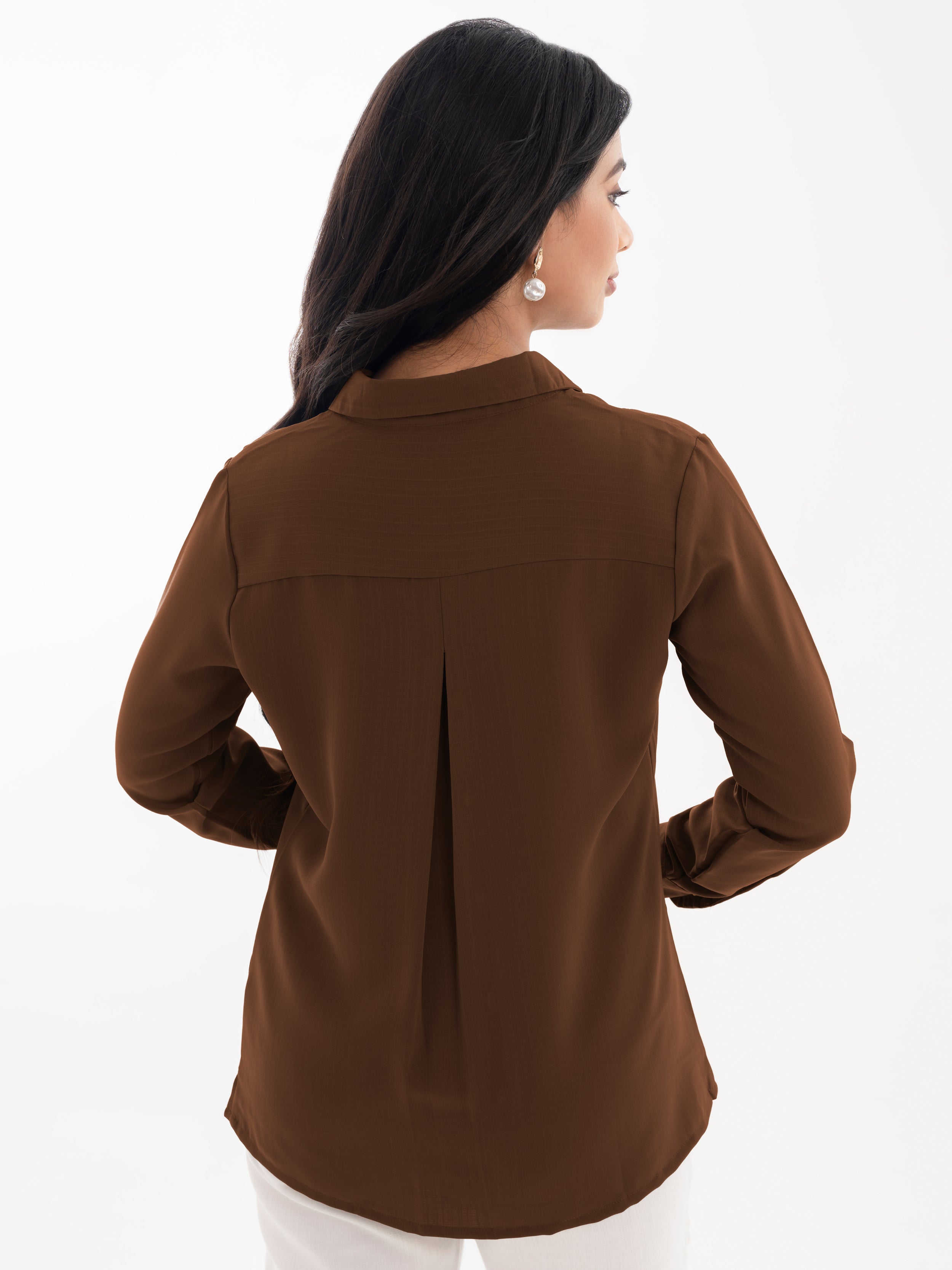 Full Sleeve Shirt Brown