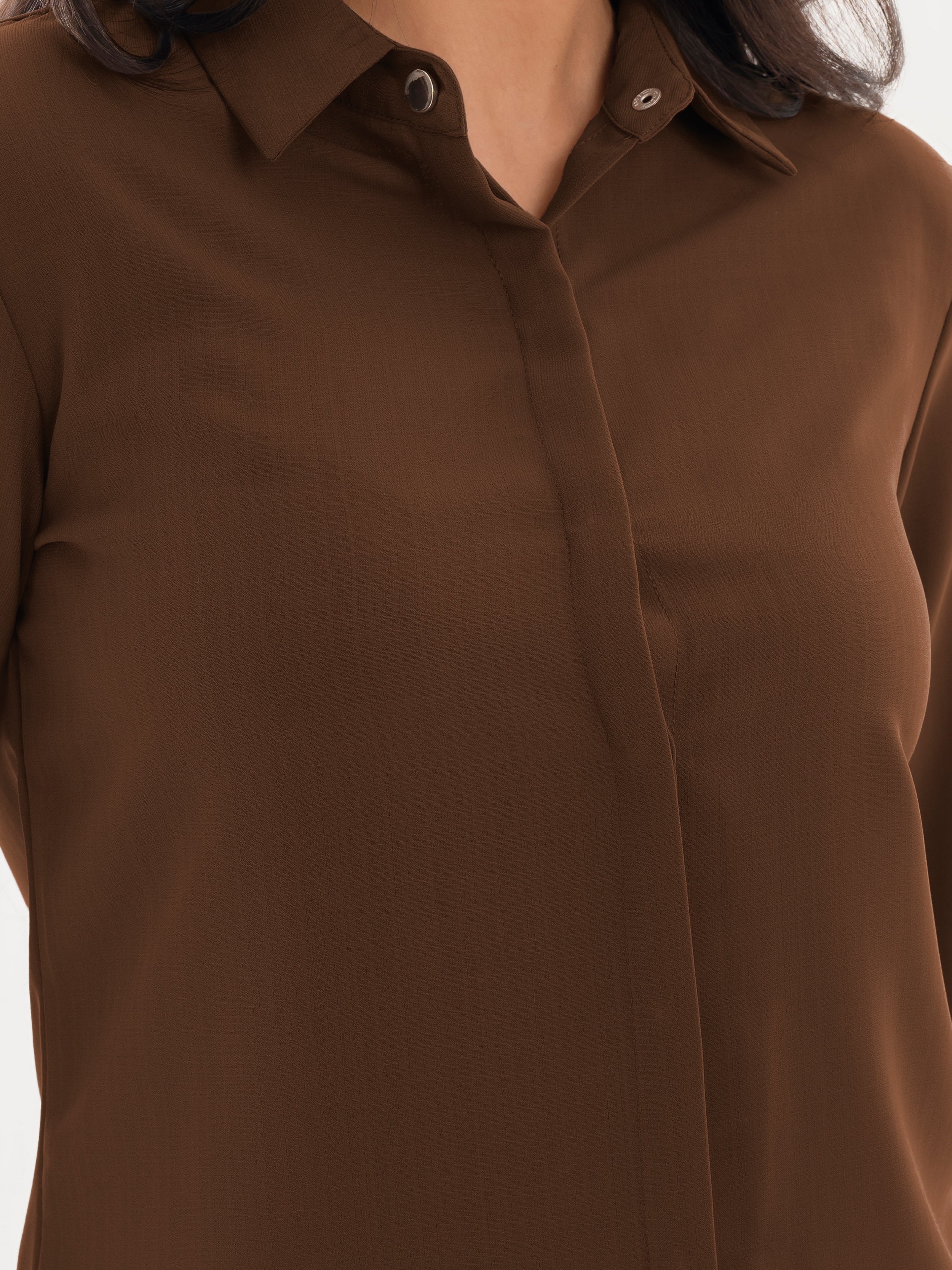 Full Sleeve Shirt Brown