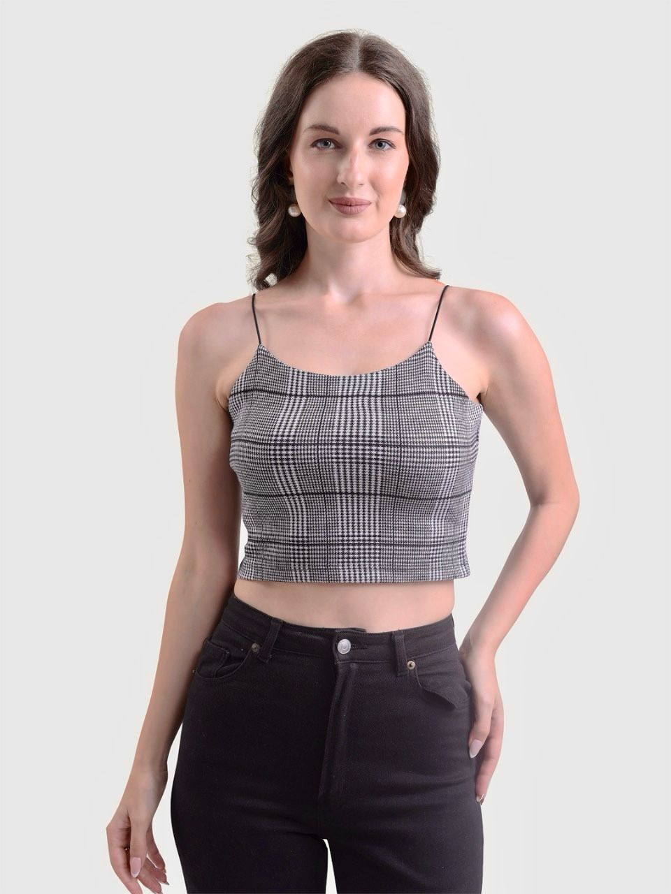 Checkered Spaghetti Top